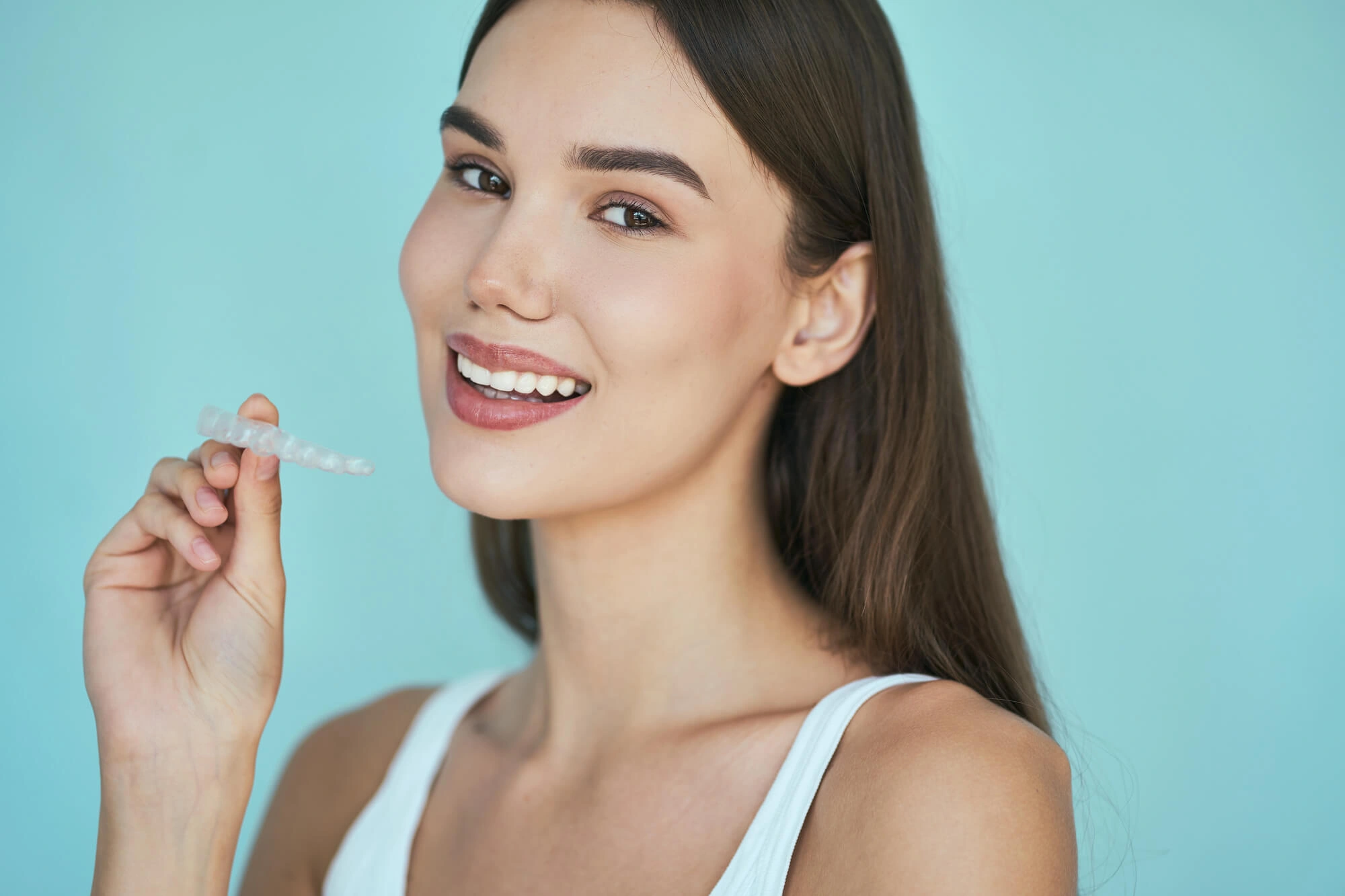 Girl-after-getting-aligners-from-an-Orthodontist-Clawson 